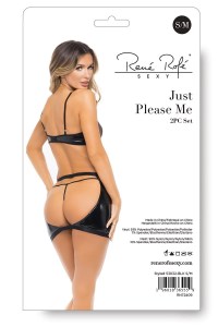 Atraktivno prsluče i mini suknja Rene Rofe 7553032BLK-2